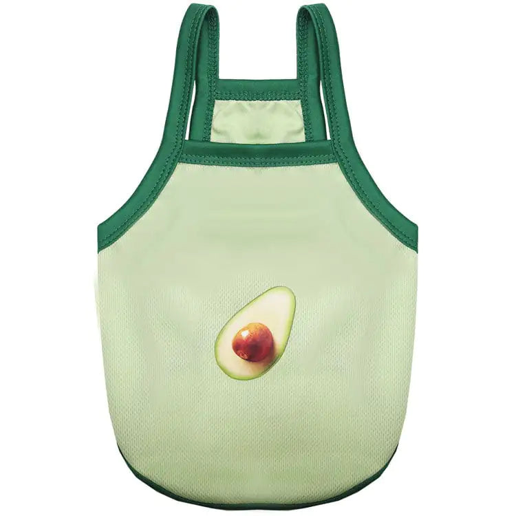 Breathable Mesh Camisole for Pets - Avocado Design