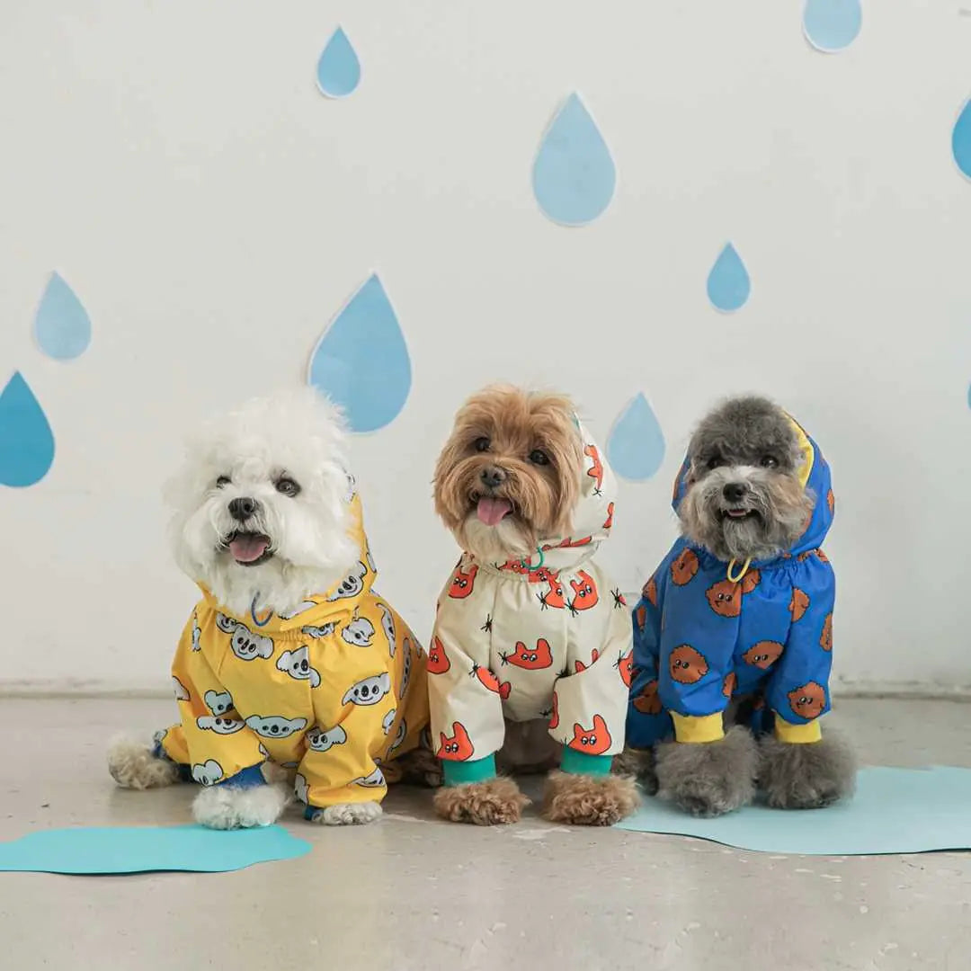 Waterproof Full Coverage Raincoat for Small Dogs