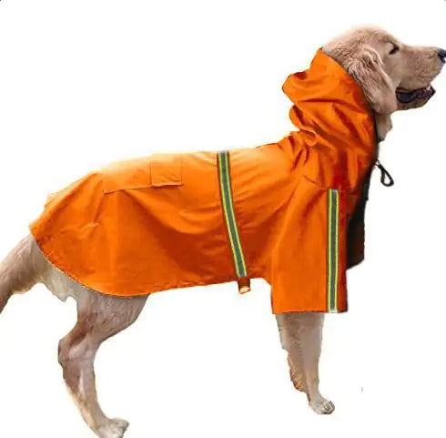 Waterproof Reflective Raincoat for Large Dogs