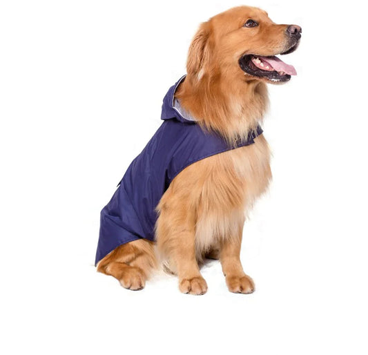 Reflective Waterproof Raincoat for Big Dogs