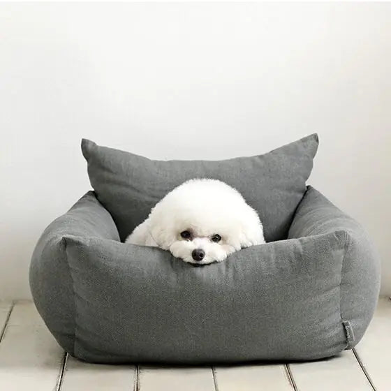 Portable Car Dog Bed with Safety Seat for Pets