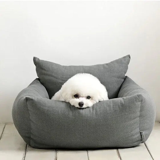 Portable Car Dog Bed with Safety Seat for Pets