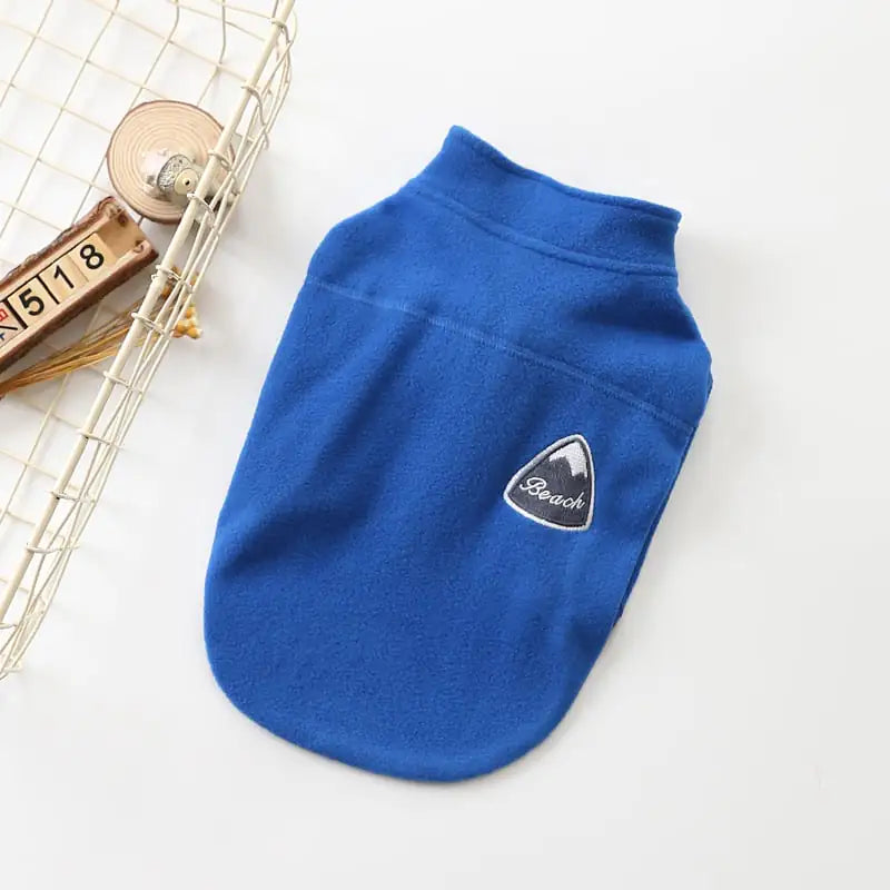 Solid Color Zipper Coat for Dogs