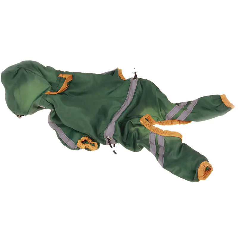 Reflective One-Layer Raincoat for Dogs