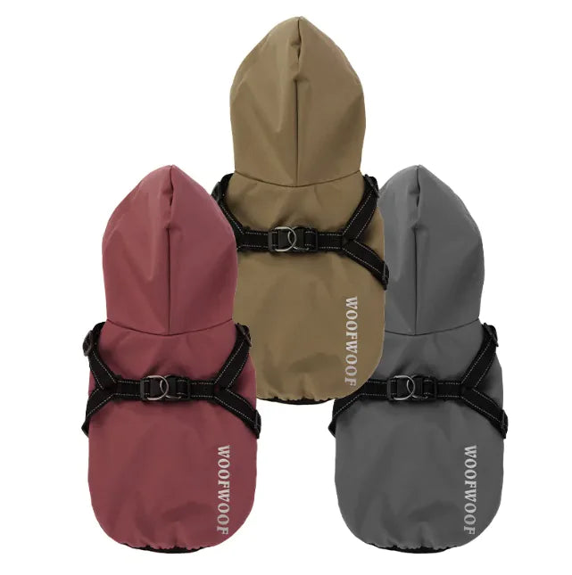 Four-Legged Waterproof Puppy Dog Raincoat Poncho