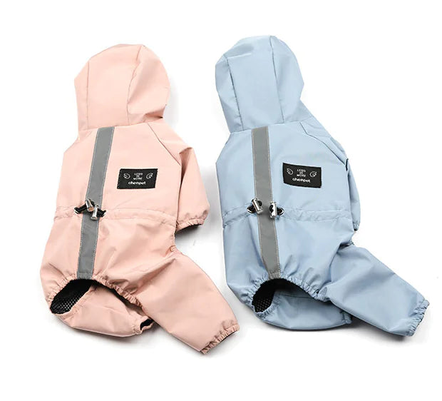 All-Inclusive Waterproof Hooded Raincoat for Dogs
