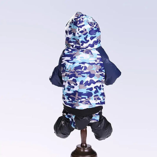 Camouflage Hooded Pet Clothing for Autumn & Winter