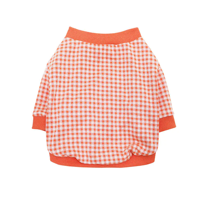 Fadou Plus Velvet Plaid Dog Sweater for Fall/Winter