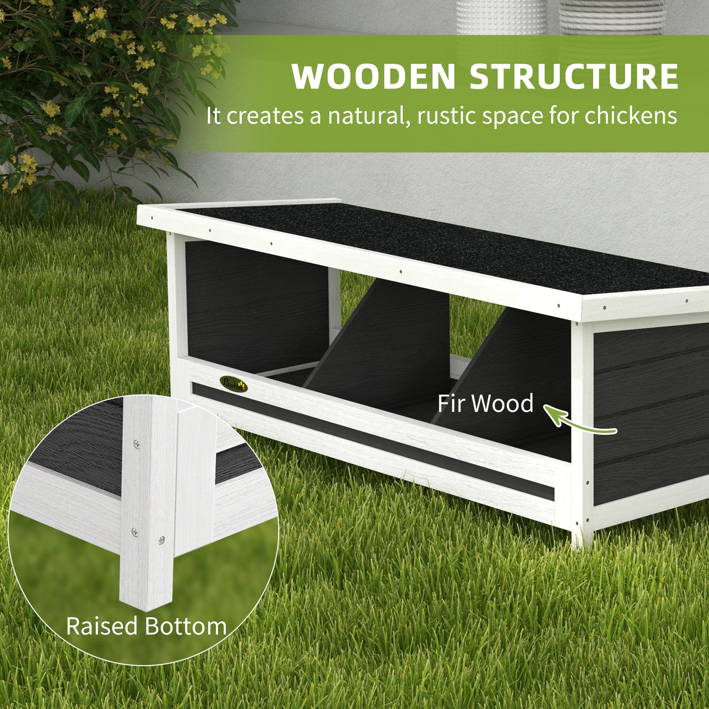 Nesting Boxes Chicken Coop Accessories for Up to 3 Chickens