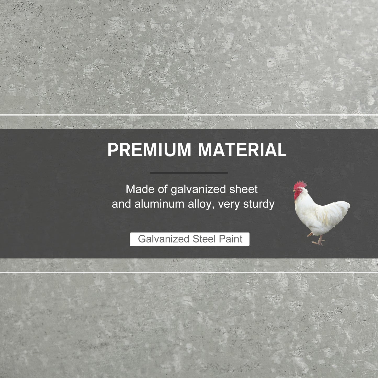 30 lbs Capacity Automatic Chicken Poultry Feeder with a Galvanized and Build