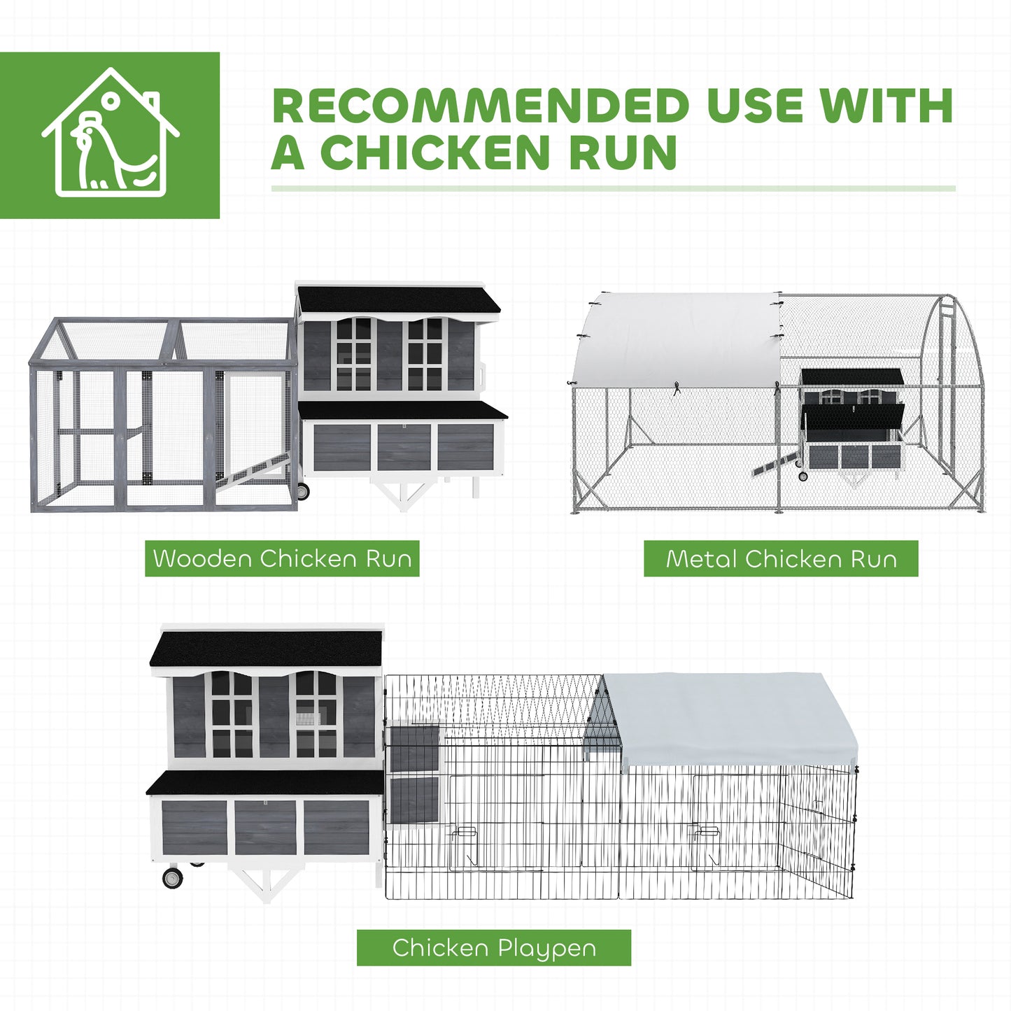 43" Chicken Coop with Wheels