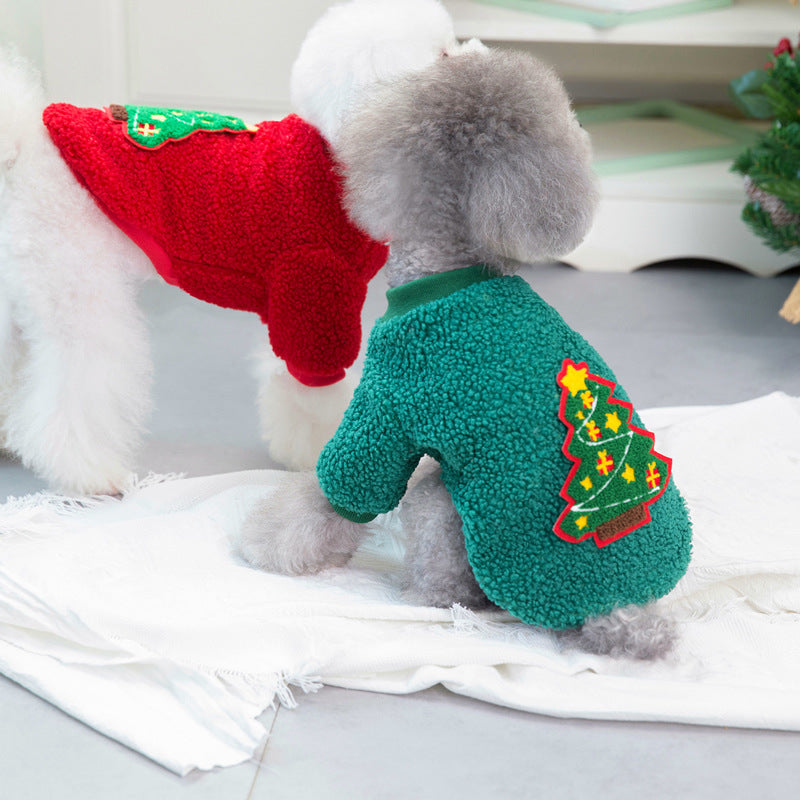 Autumn And Winter Small Medium-sized Christmas Pet Clothing