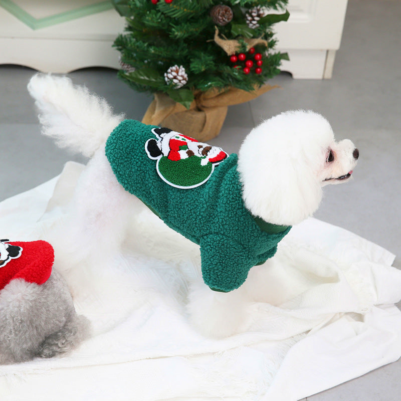 Autumn And Winter Small Medium-sized Christmas Pet Clothing