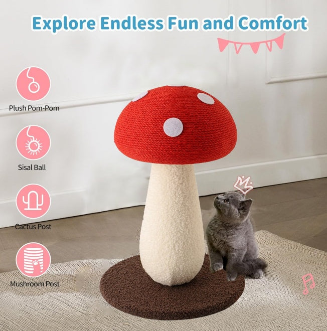 Large Size Cat Scratching Board, 23.6 Inch L Shape Cat Scratching Pad Wall Mounted, Cat Scratching Board With Ball Toy For Indoor Cats To Play
