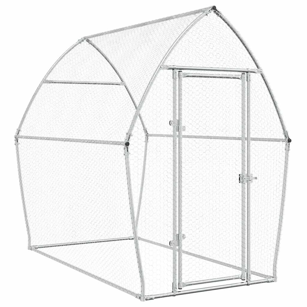 Chicken Cage Silver 200x Galvanized   Chicken Cage Silver