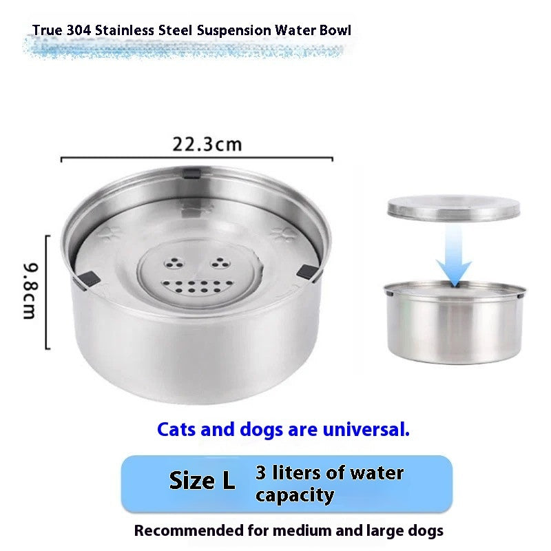 Dogs And Cats Supplies Drinking Water Large Capacity Bowl