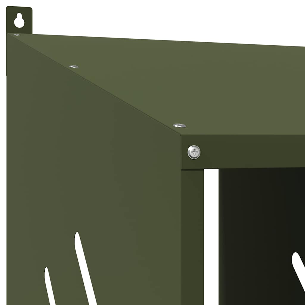 Chicken Nesting Box with 3 Compartments Olive Green   Chicken Nesting Box