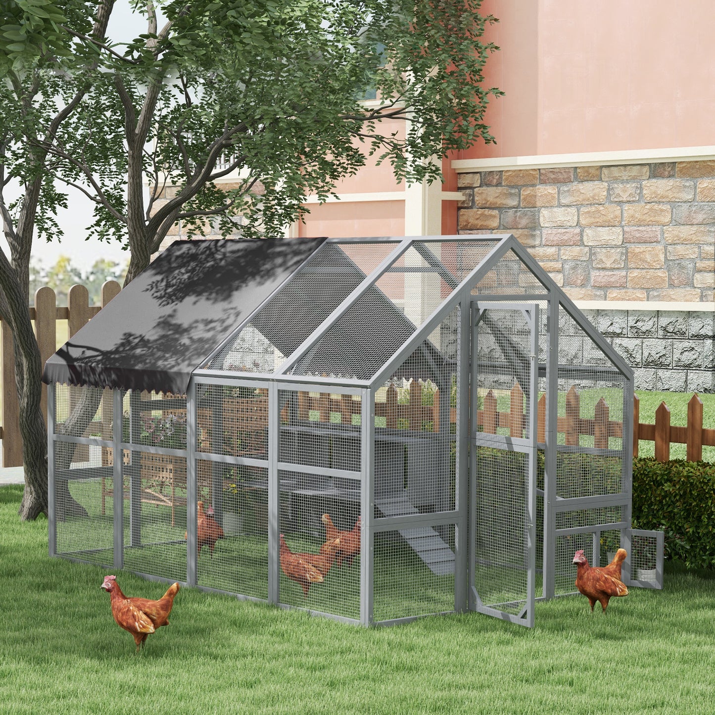 9' x 6' x 6' Large Chicken Coop with Nesting Box