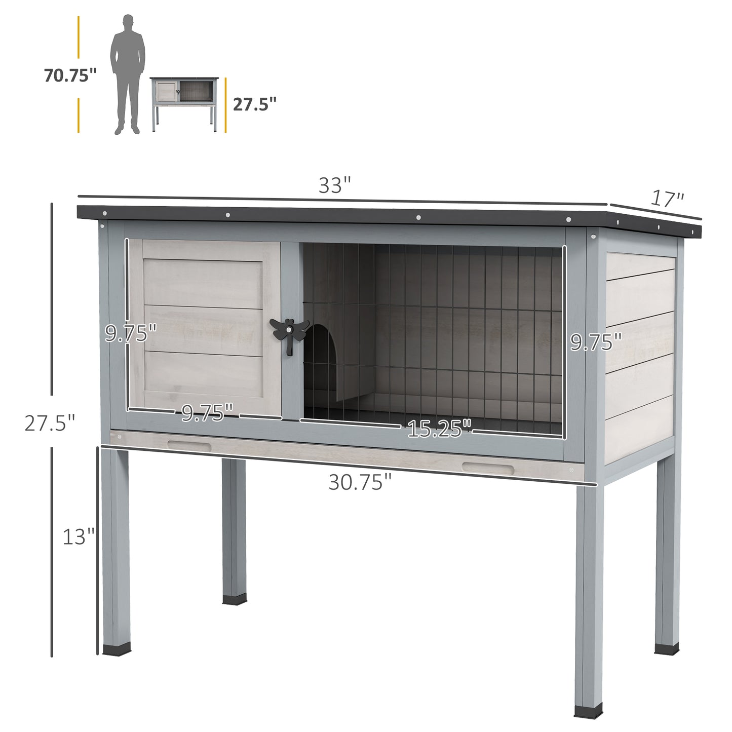 Elevated Rabbit Hutch