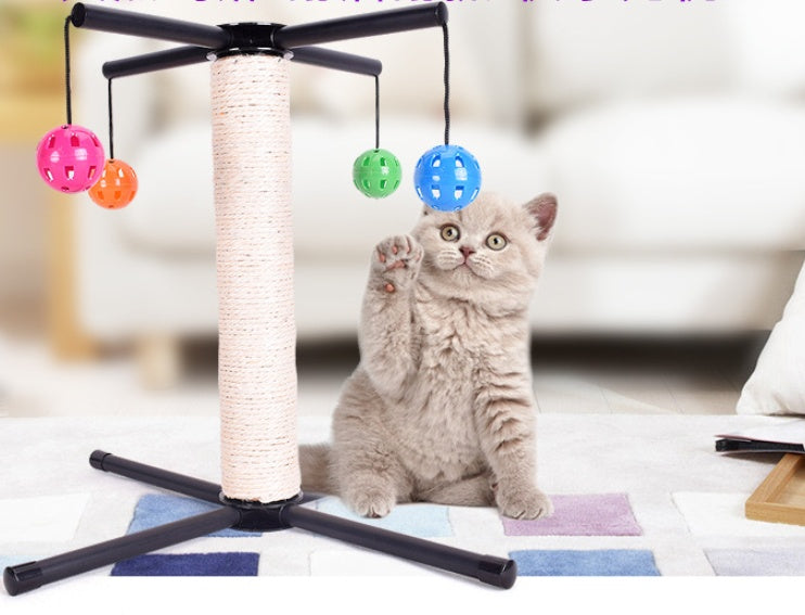 Creative Diy Bell Ball Funny Cat Cat Scratcher Claw Sharpener Large Sword