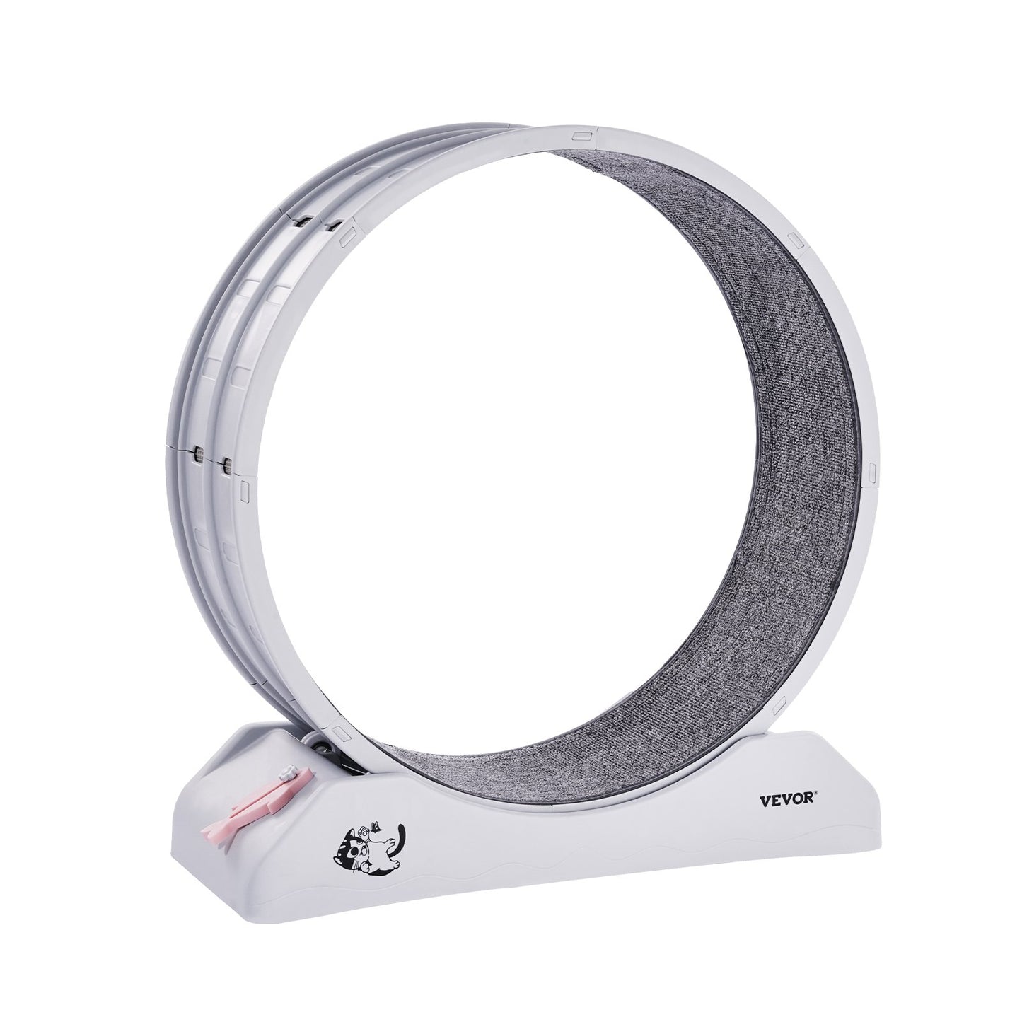 Cat Exercise Wheel 31.5 In Large Indoor Cat Running Wheel Treadmill White