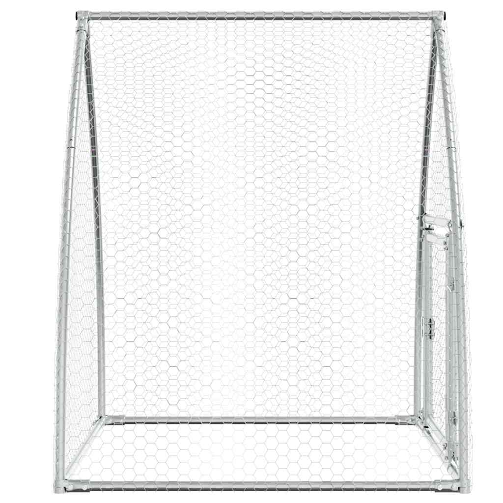 Chicken Cage Silver 100x Galvanized   Chicken Cage Silver