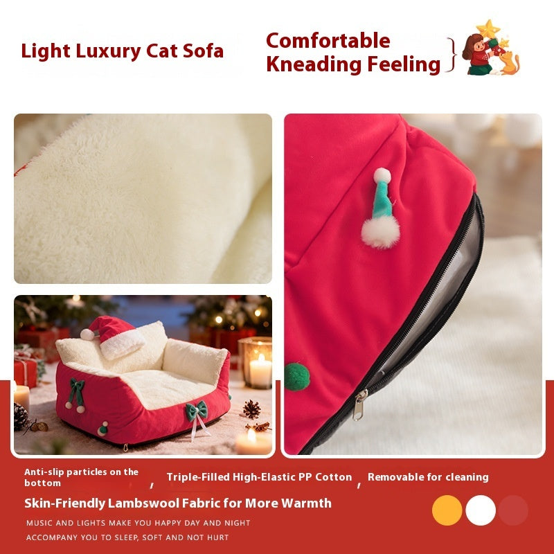 Cat Nest Winter Warm Removable Washable Plus-sized Four Seasons