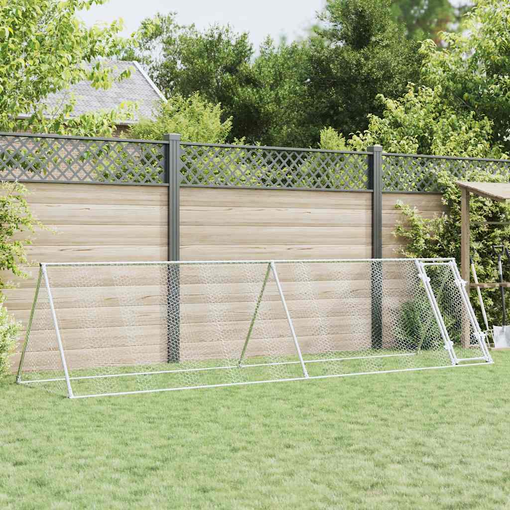 Chicken Cage Silver 200x Galvanized   Chicken Cage Silver