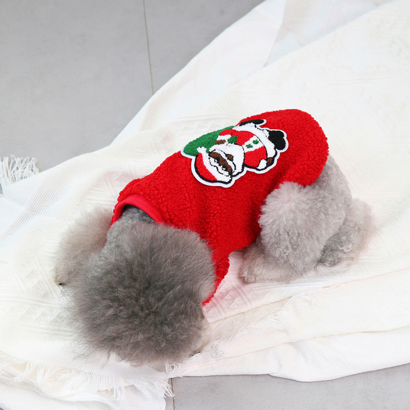 Autumn And Winter Small Medium-sized Christmas Pet Clothing
