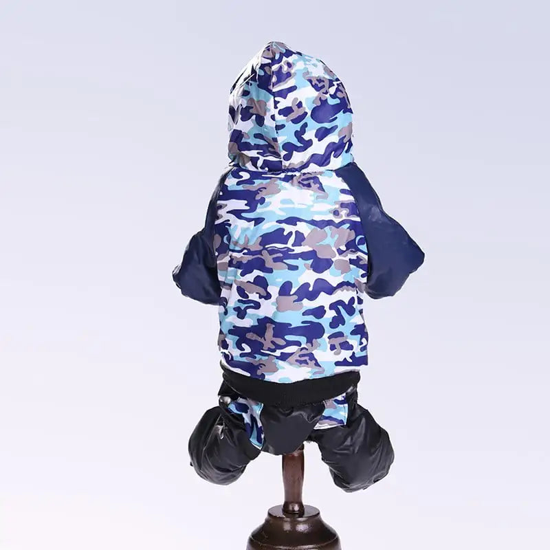 Camouflage Hooded Pet Clothing for Autumn & Winter