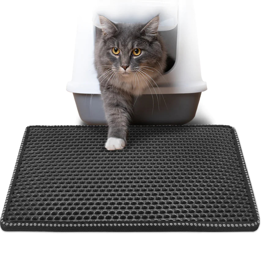 Double Rice Grain Cat Litter Mat