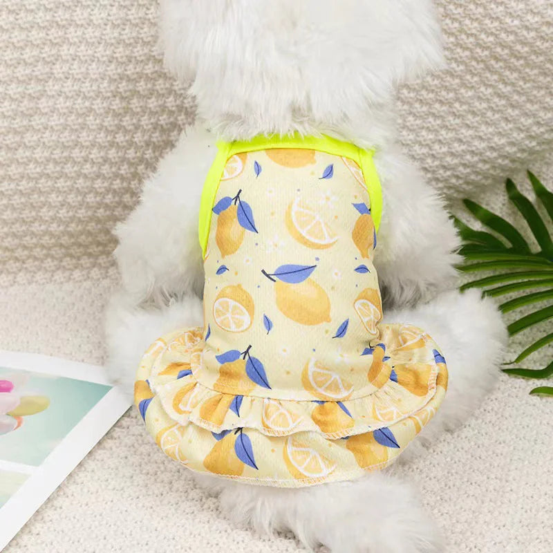 Summer Fruit Dog Sling Clothes for Comfortable Wear