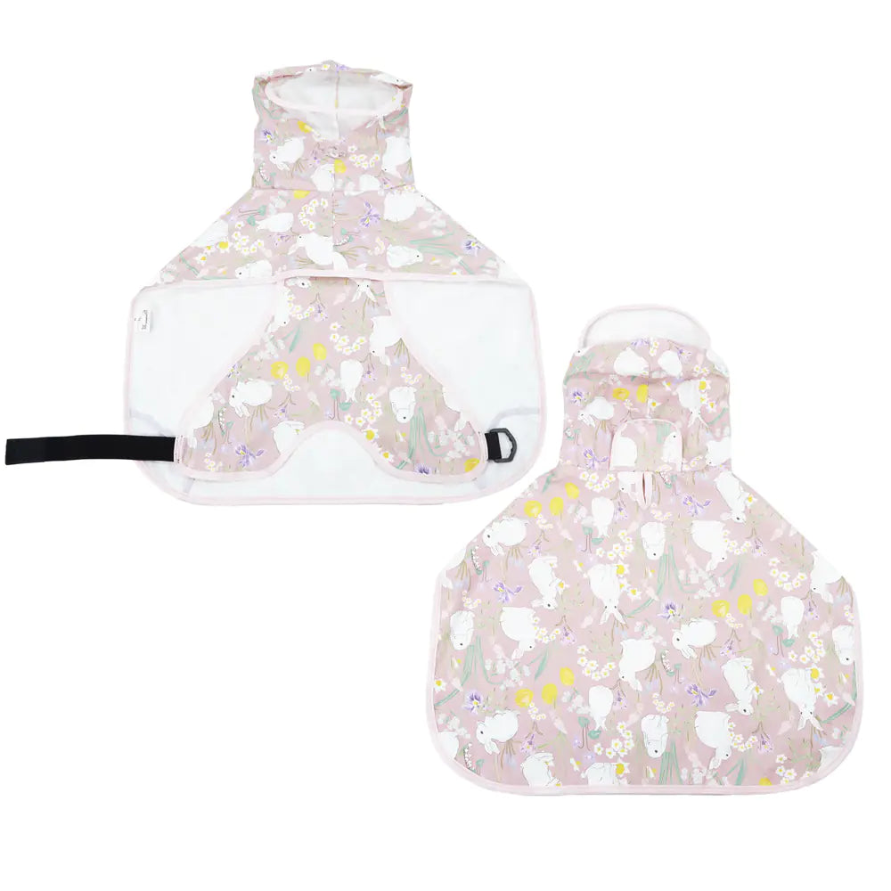 Transparent Brim Dog Raincoat with Bellyband