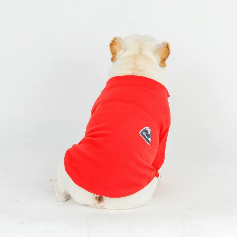 Solid Color Zipper Coat for Dogs