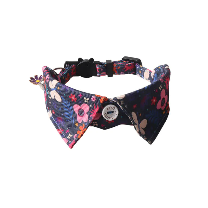 Fruit Blossom Bow Tie Cat Collar