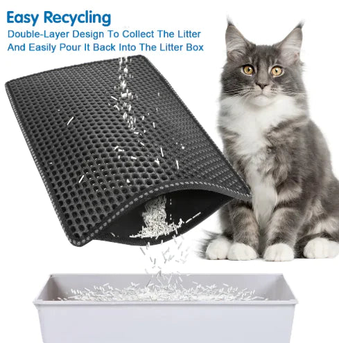 Double Rice Grain Cat Litter Mat