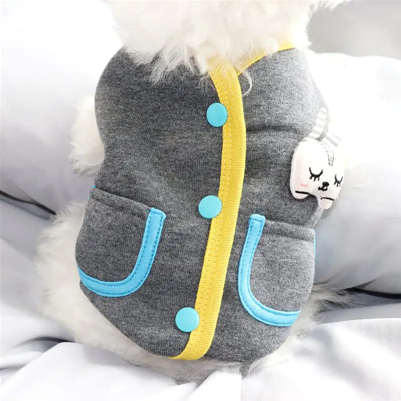 Rabbit Cardigan Sweater for Puppy Dog Clothes