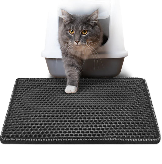 Double Rice Grain Cat Litter Mat